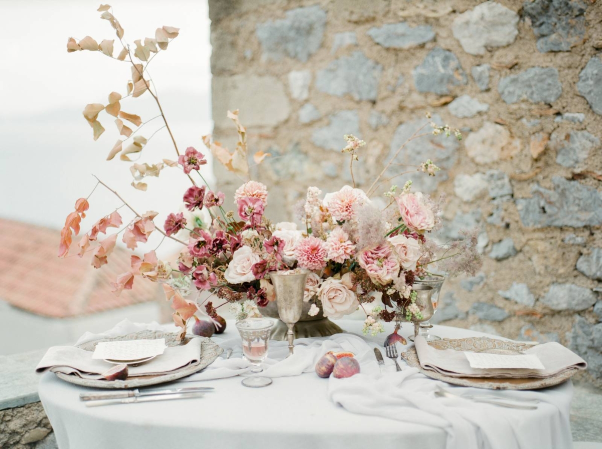 The prettiest elopement ideas in the historical Greek town of Monemvasia