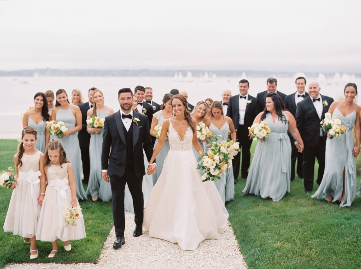 Late summer wedding at Belle Mer in Newport, Rhode Island