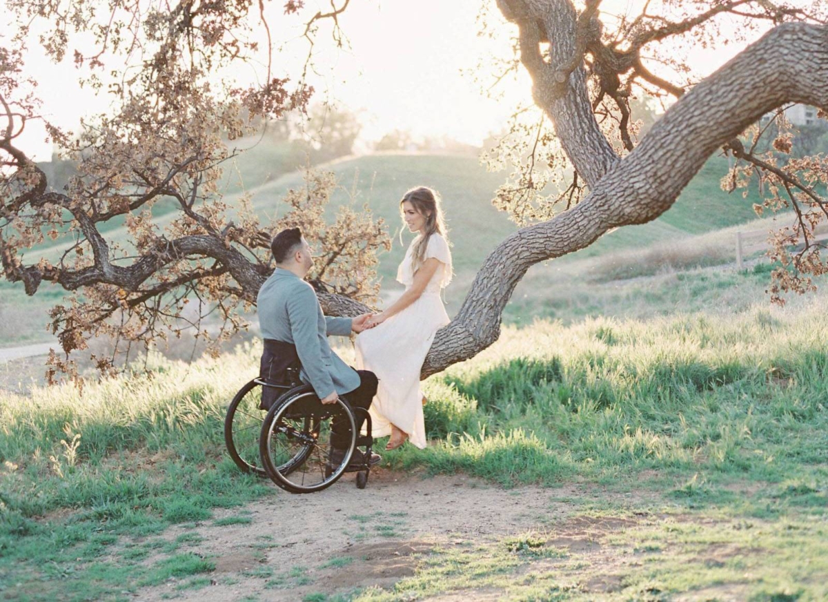 Southern California engagement session with a touching story