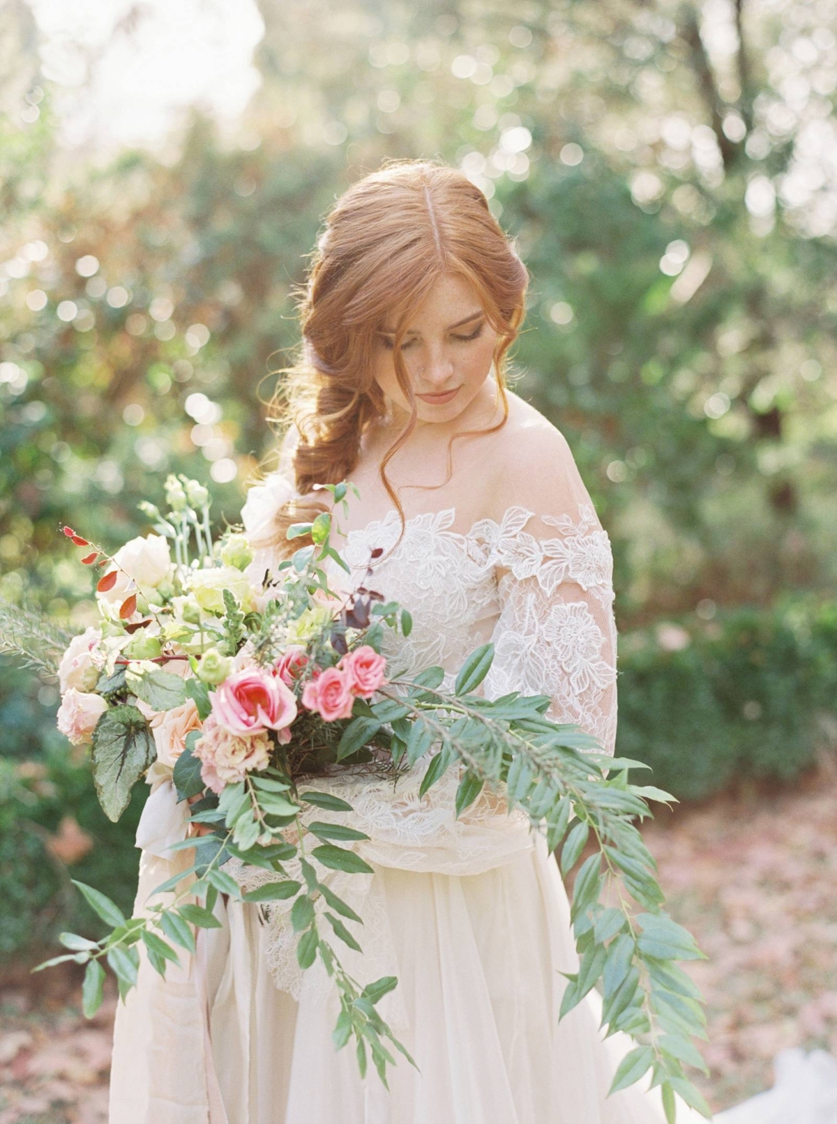 An enchanting English Garden Elopement shoot