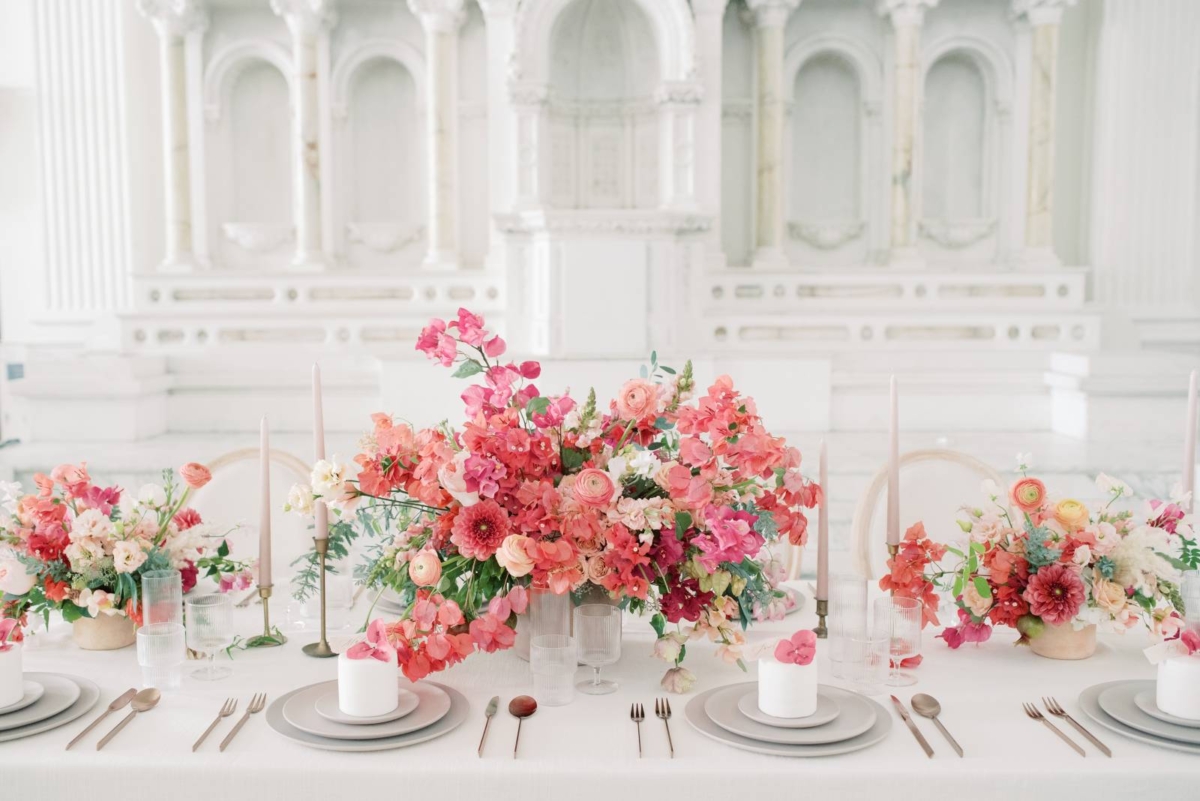 Striking modern wedding ideas inspired by the Bougainvillea bloom