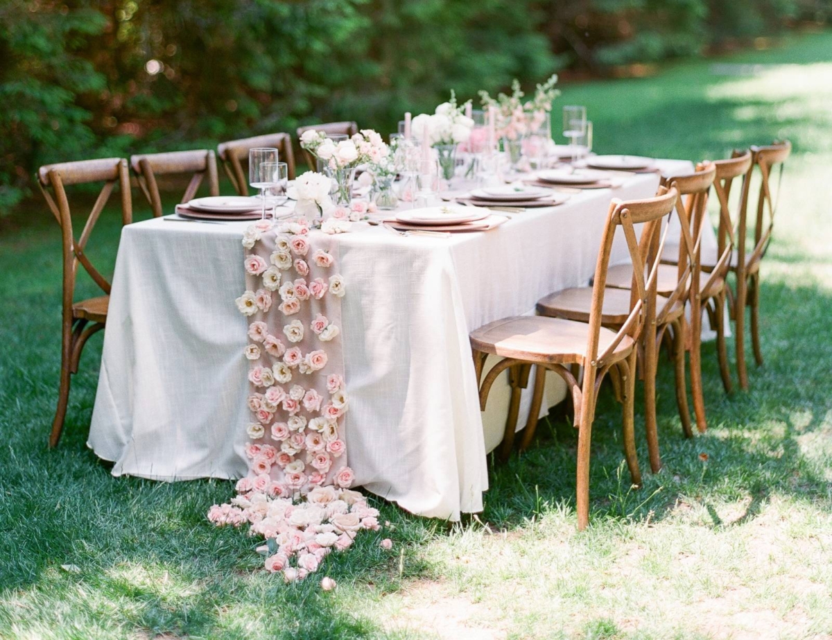 An explosion of pink in this Secret Garden Wedding Inspiration at Old Edwards Inn