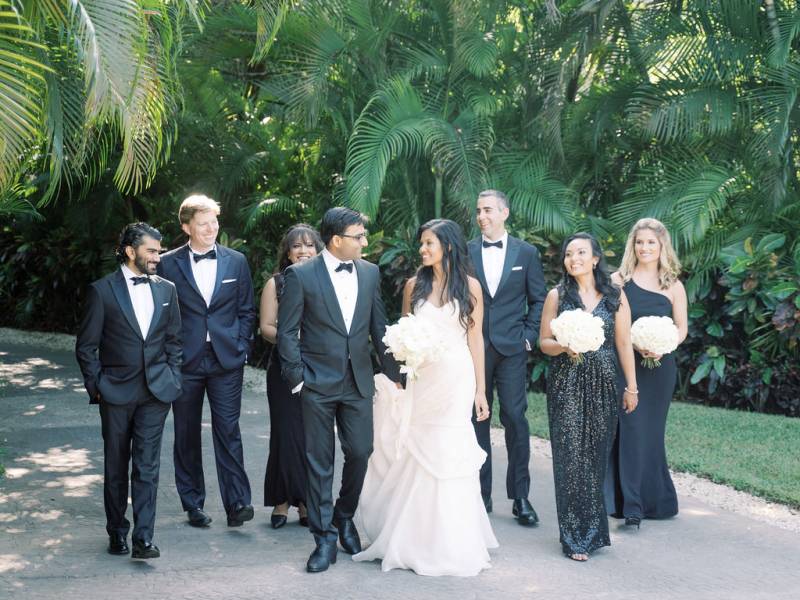 Modern tropical destination Wedding at the Rosewood Mayakoba, Mexico