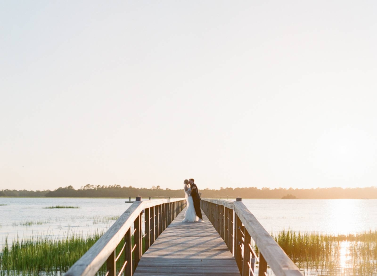 Whimsical garden wedding in neutral tones at Lowndes Grove