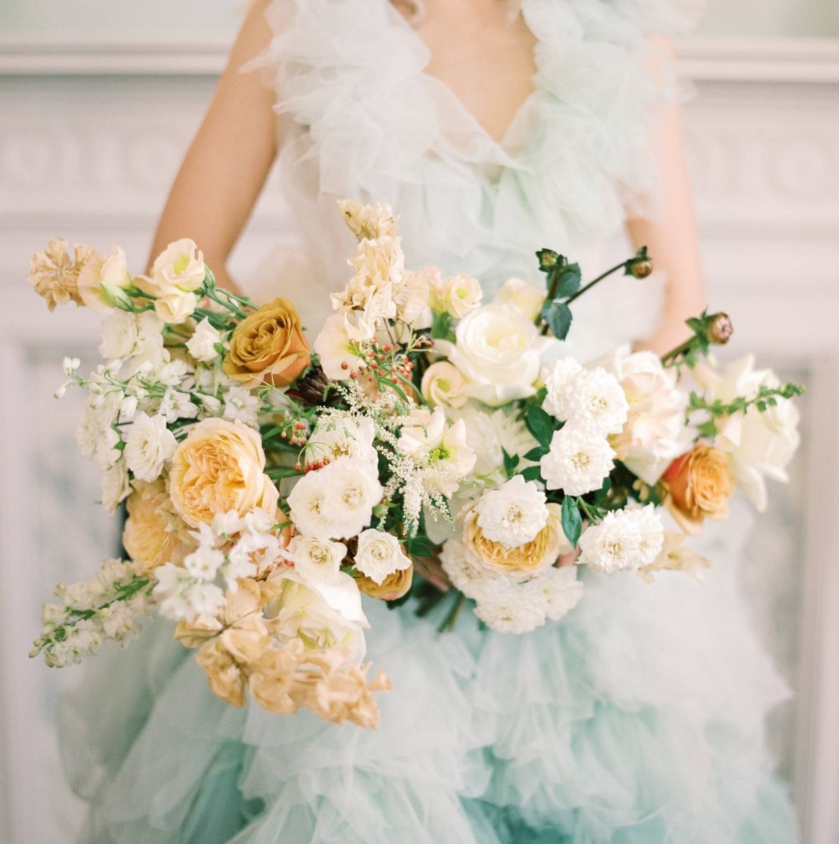 High-end fashion bridal gowns in this Low Country Bridal Shoot at Lowndes Grove