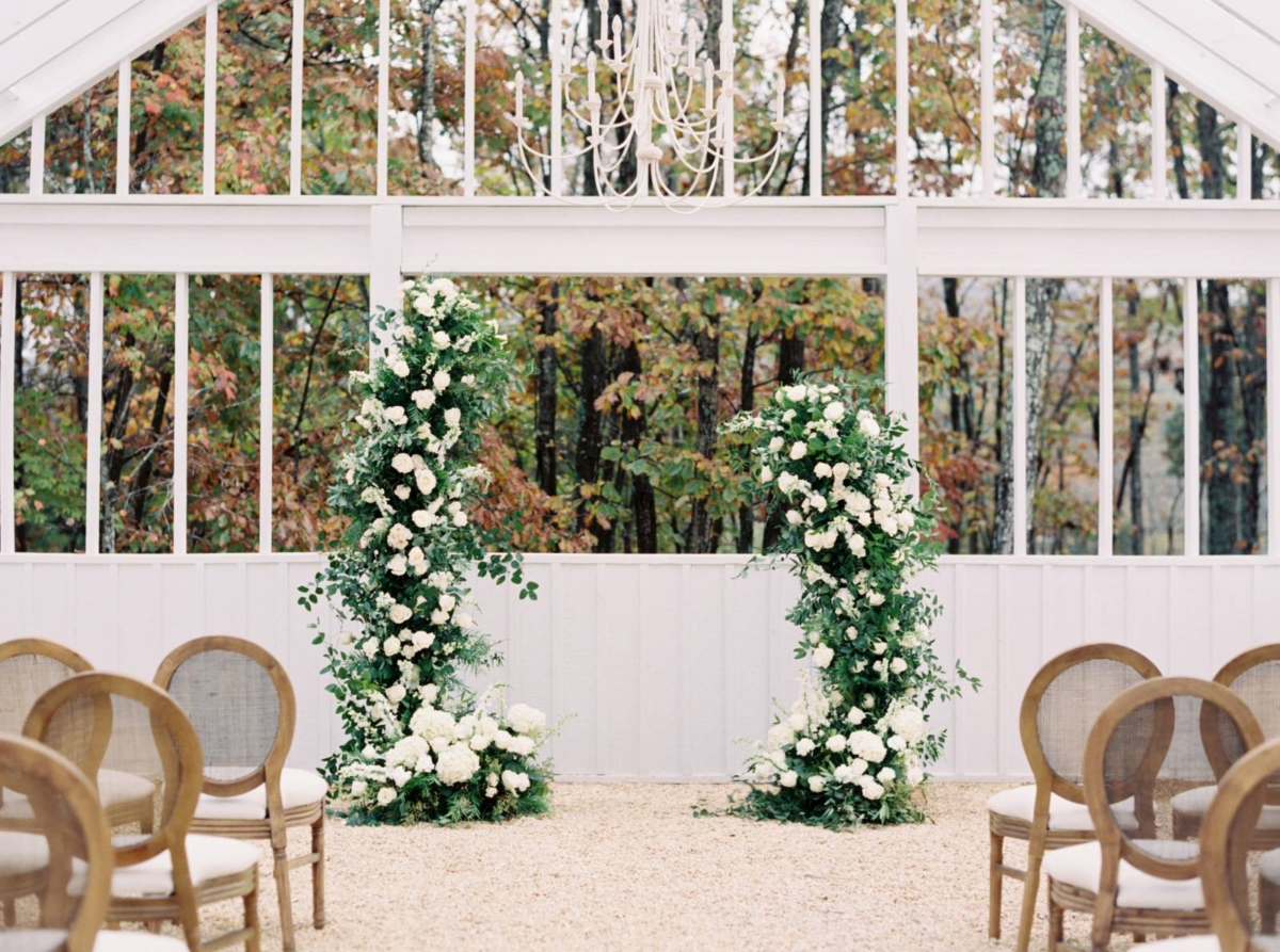 A Royal inspired wedding shoot inside the most beautiful Greenhouse