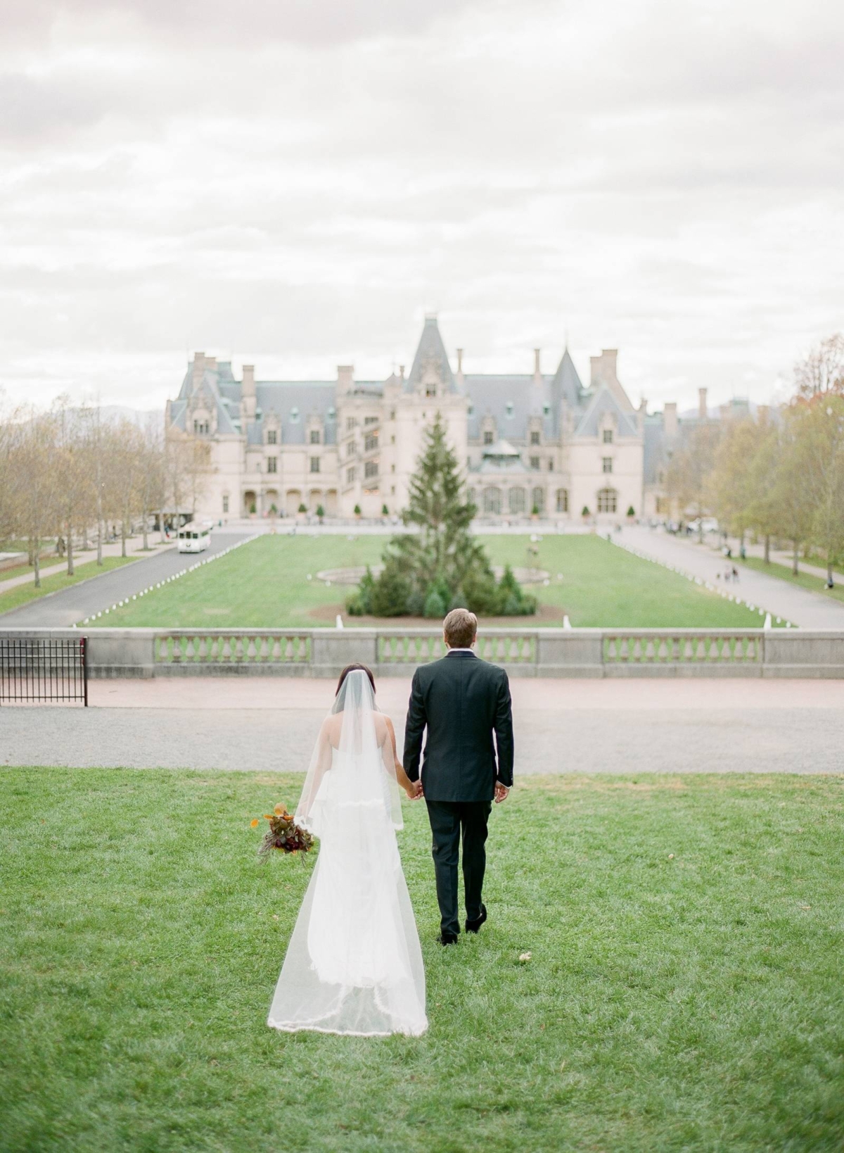 After several postponements this couple finally celebrated with a Biltmore Estate Elopement in fall