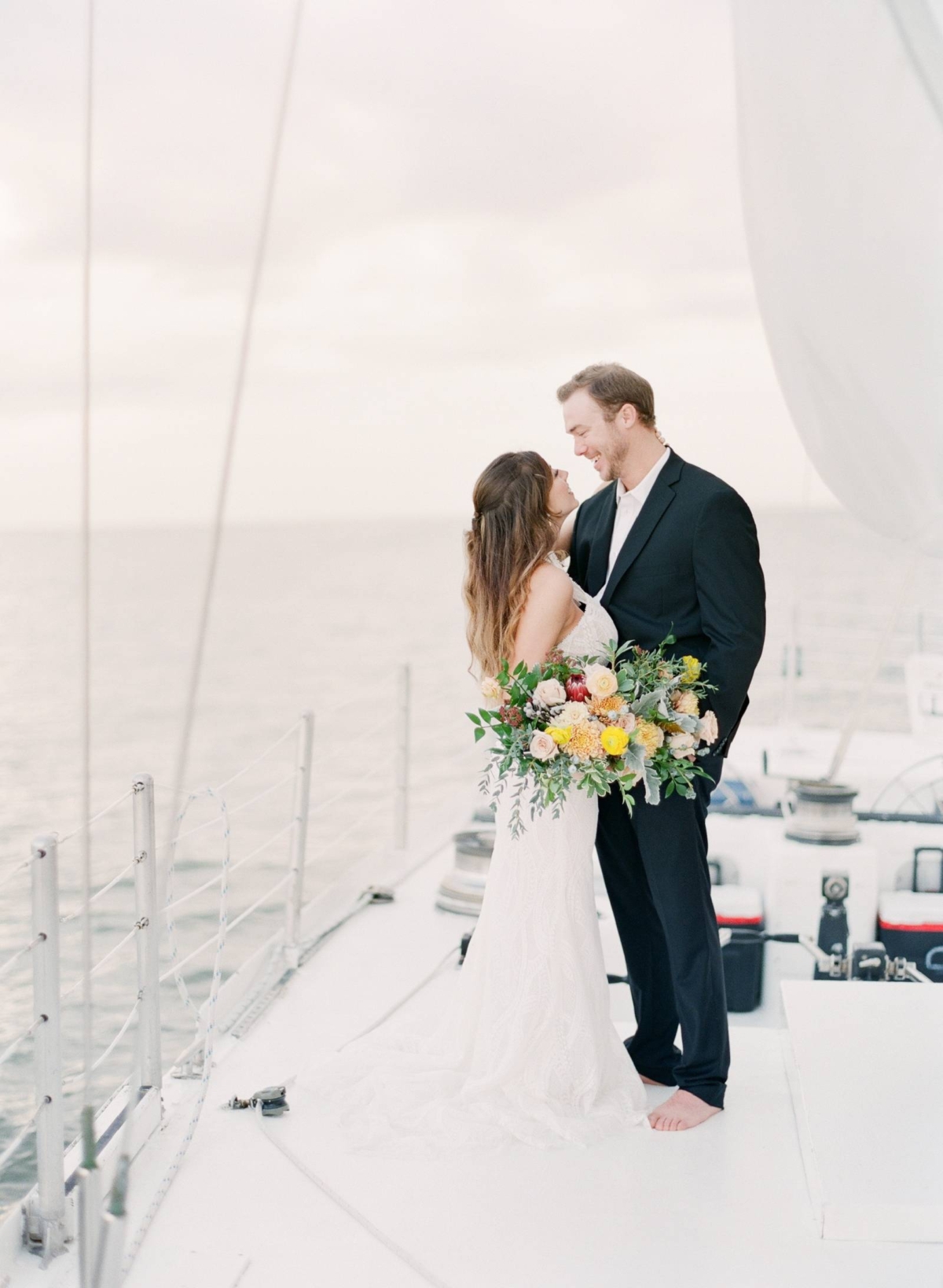 A dreamy sailboat elopement on Hilton Head Island