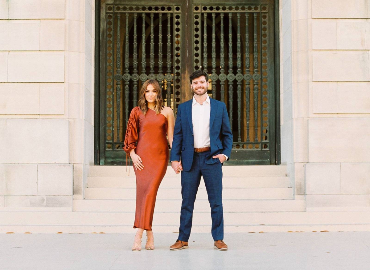 A Chic Downtown Engagement Session in Little Rock, Arkansas