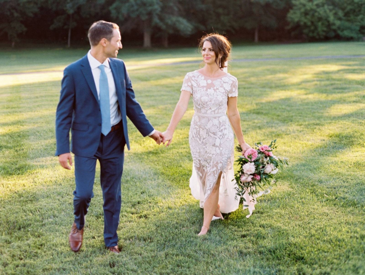 Romantic Summer Garden-party Wedding in Maryland