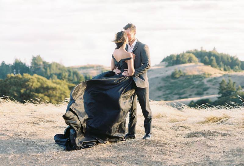 Golden Hour Engagement Session on the Hilltops of Mount Tamalpais in San Francisco