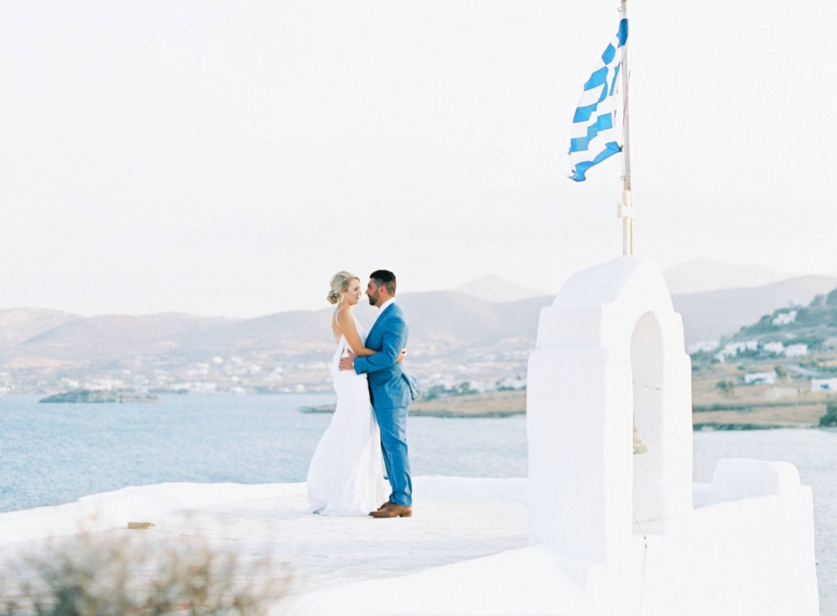 An elegant Greek Island Destination Wedding with a focus on fun!