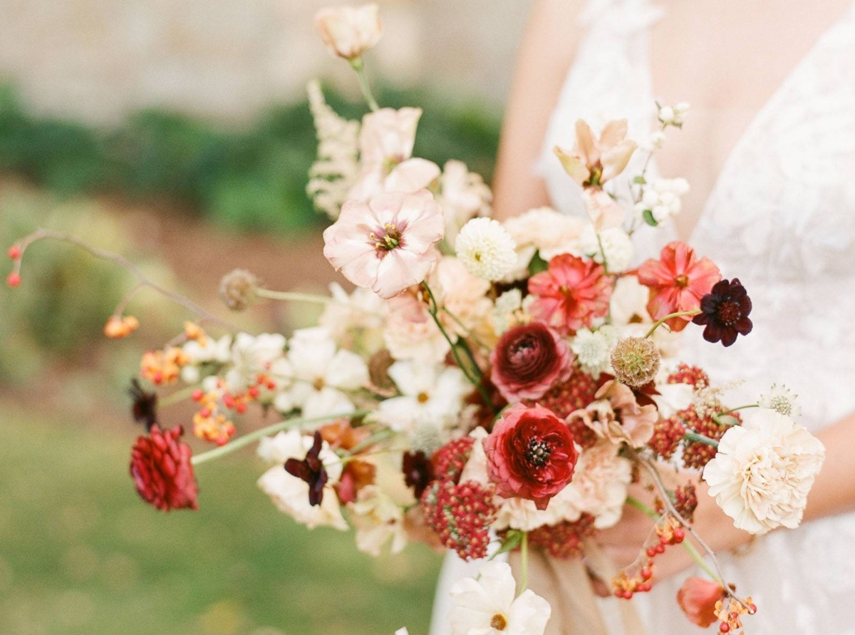 Joyful Fall Wedding at Holman Ranch with incredible florals