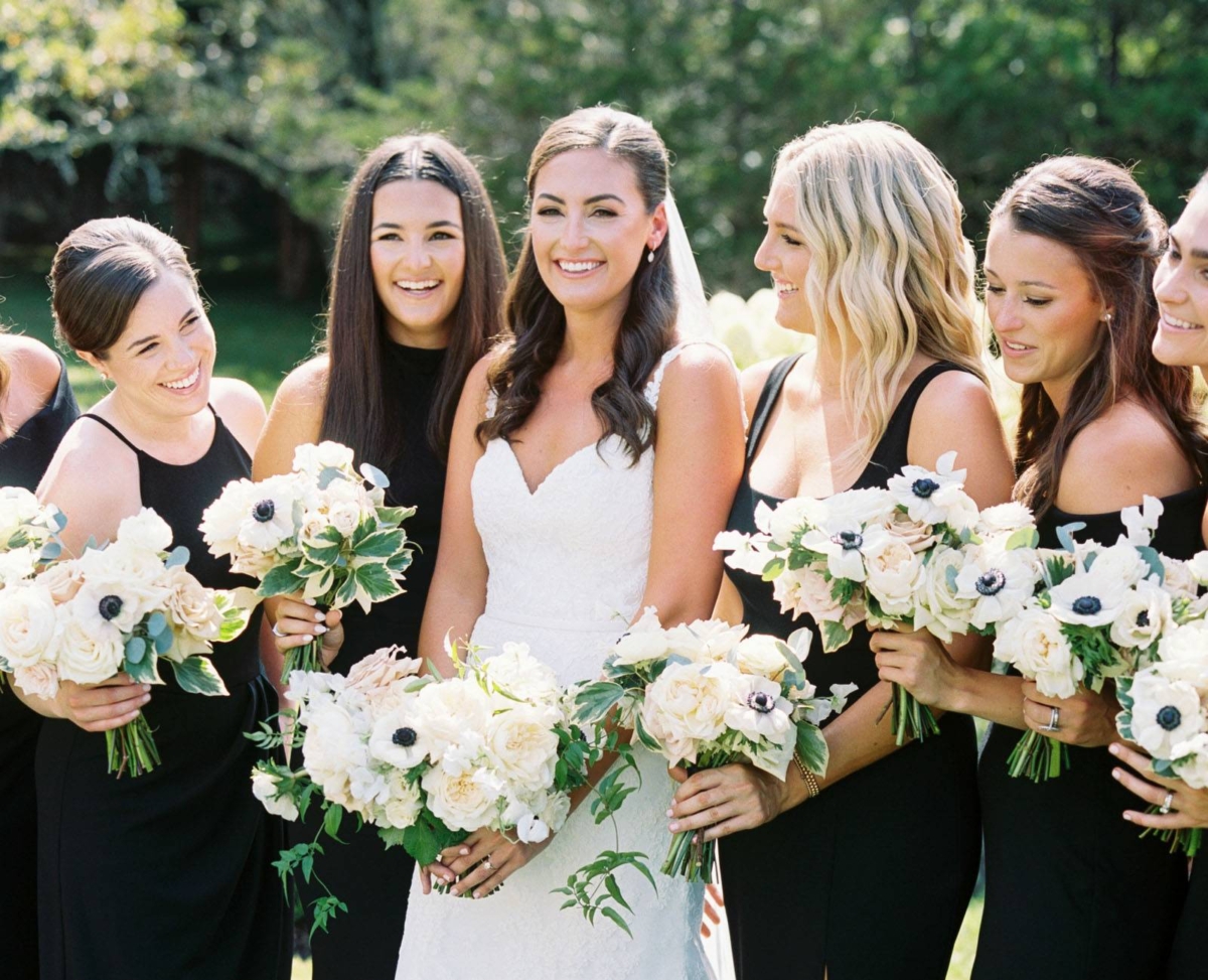 Elegant backyard summer wedding in Hingham, Massachusetts