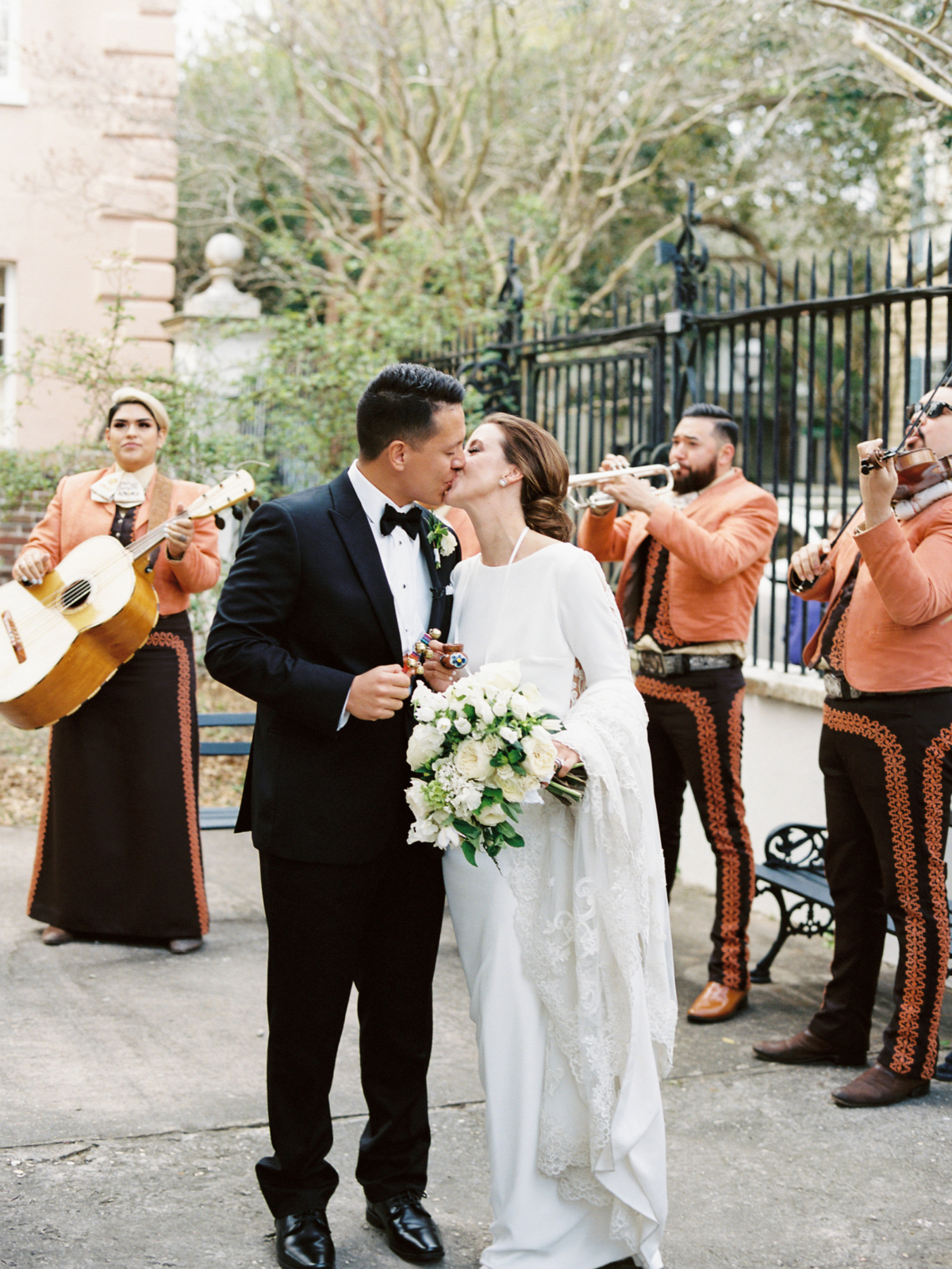 Charleston Wedding with a Tequila Cart and Mariachi 2nd line