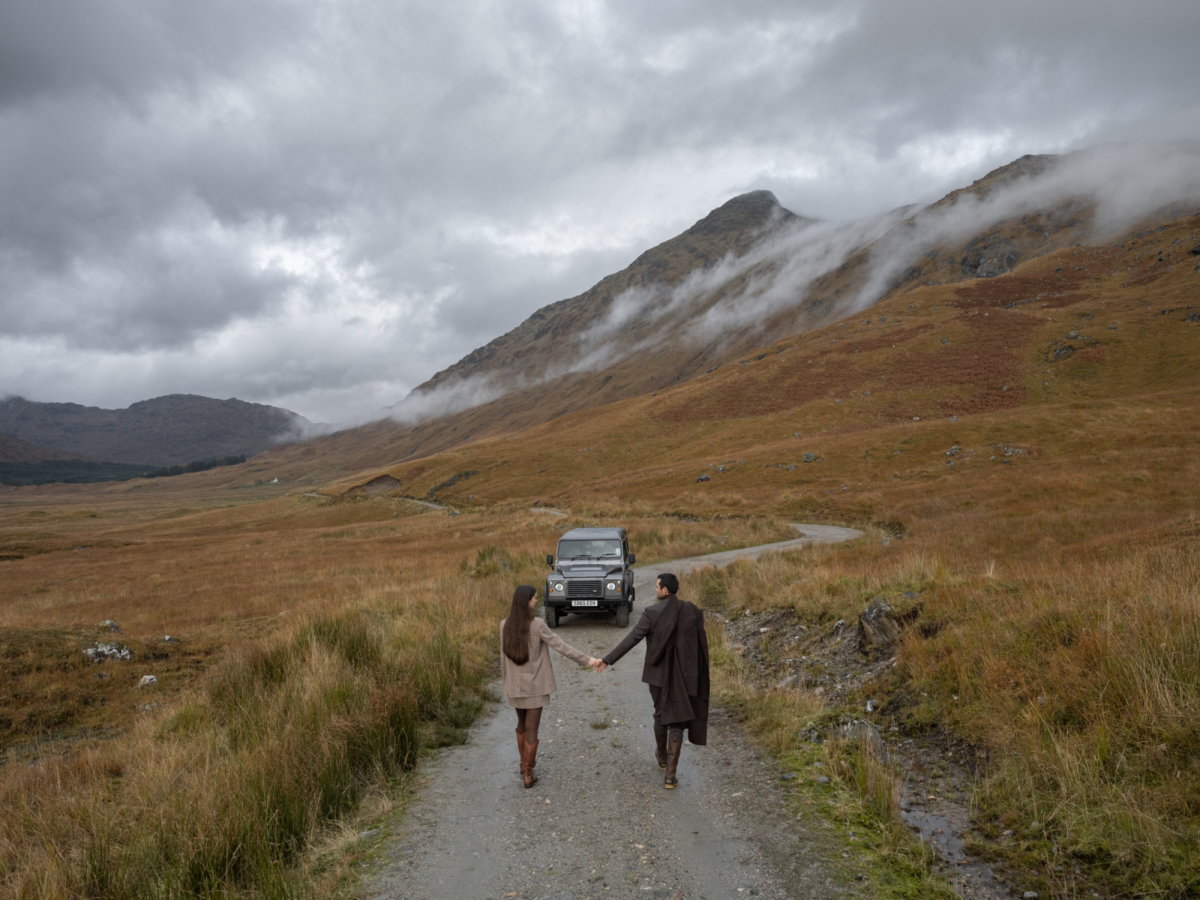 A chic country elopement shoot in the Scottish Highlands