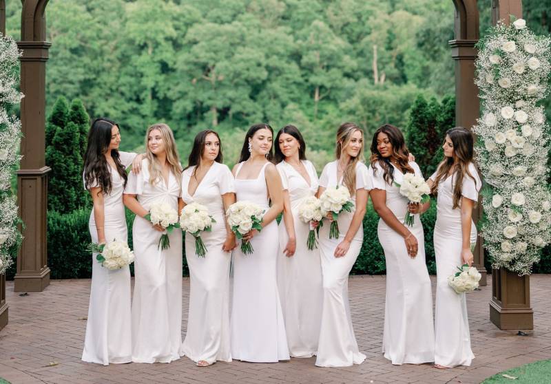 Summer Pergola Wedding over Lake Laurel, North Carolina