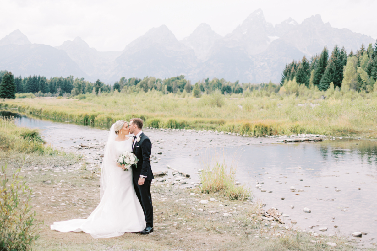 Jackson Hole provided the most stunning backdrop to this couples big day