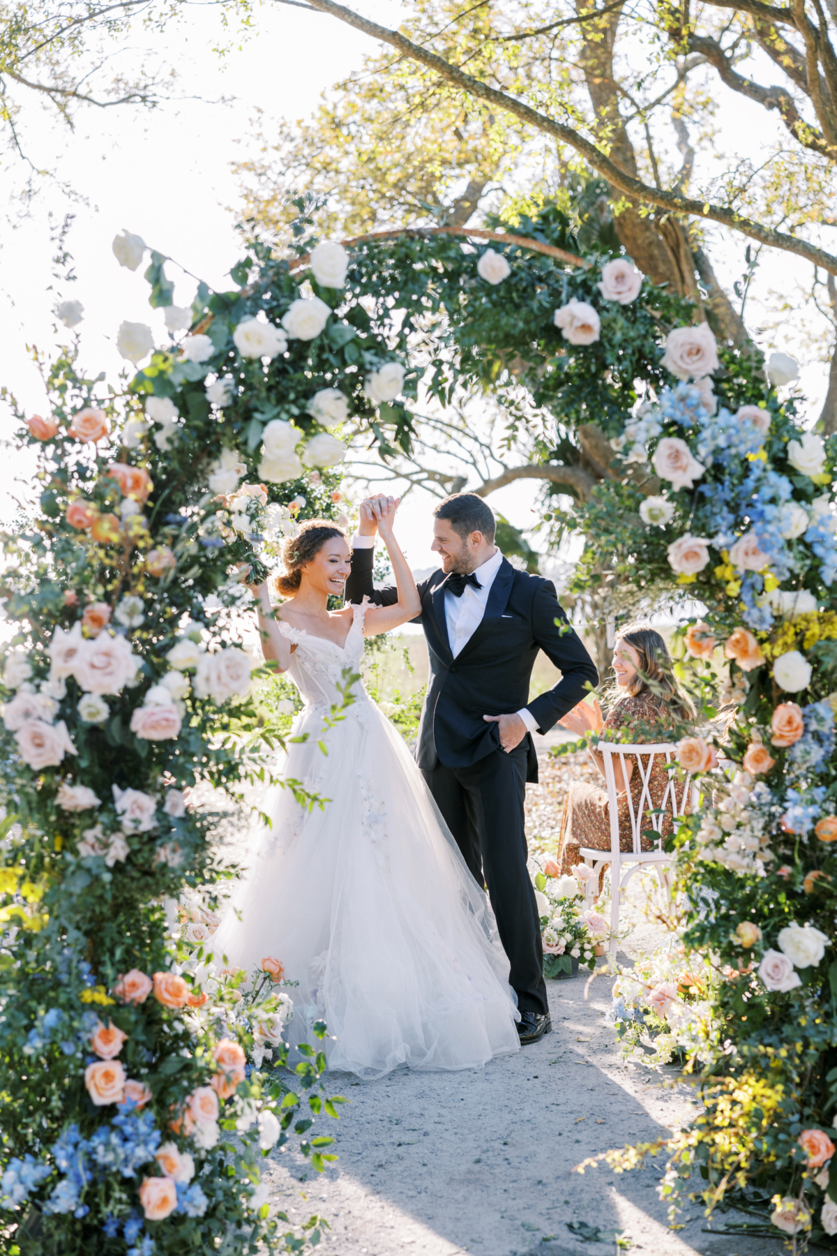 An intimate ceremony with a breathtaking backdrop at Lowndes Grove