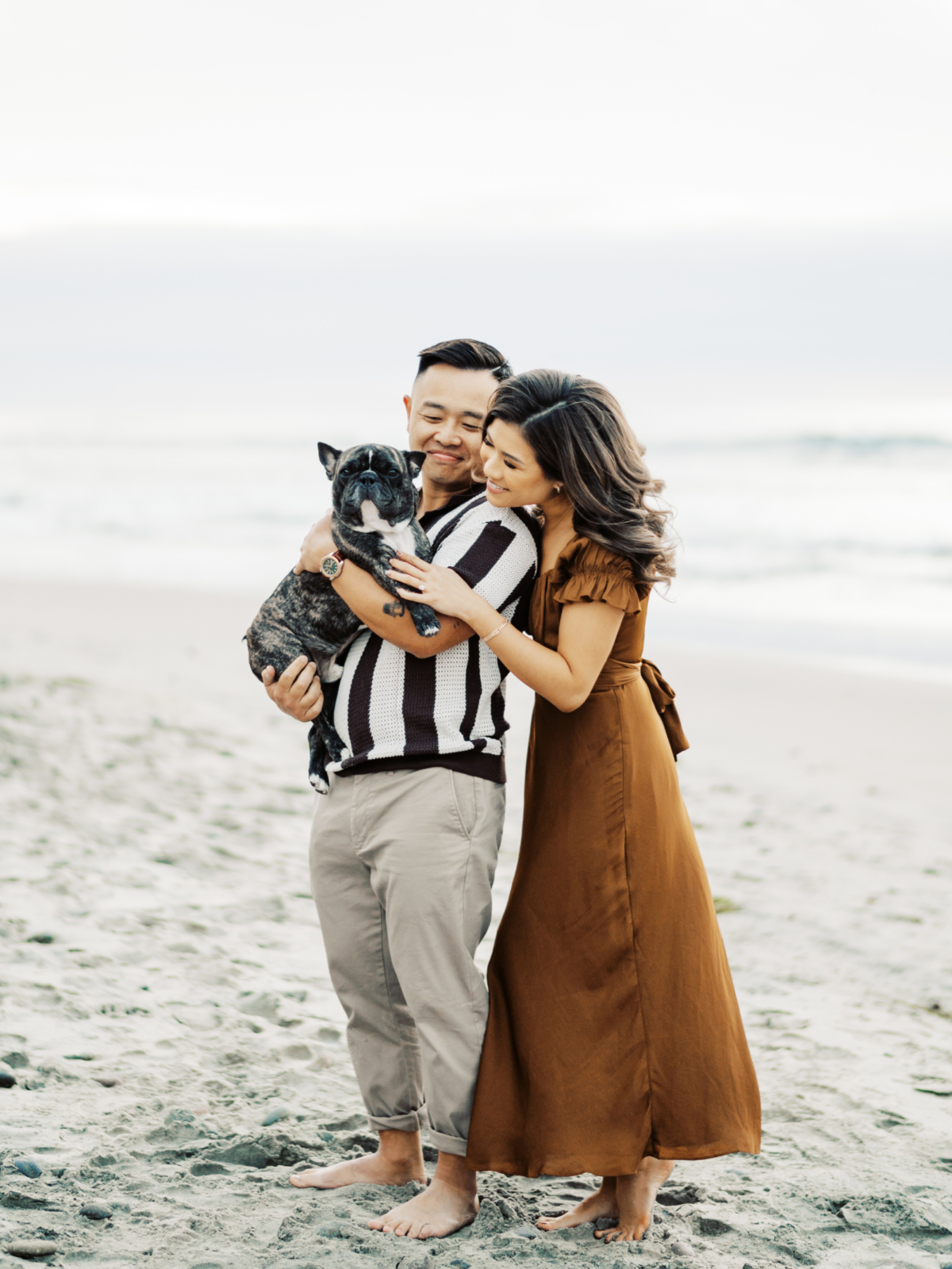 A Wintry Beach Engagement Shoot Full of Love