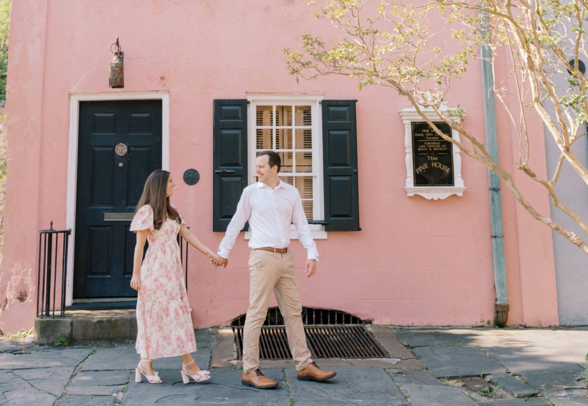 A Sweet Summer Anniversary Session in Downtown Charleston