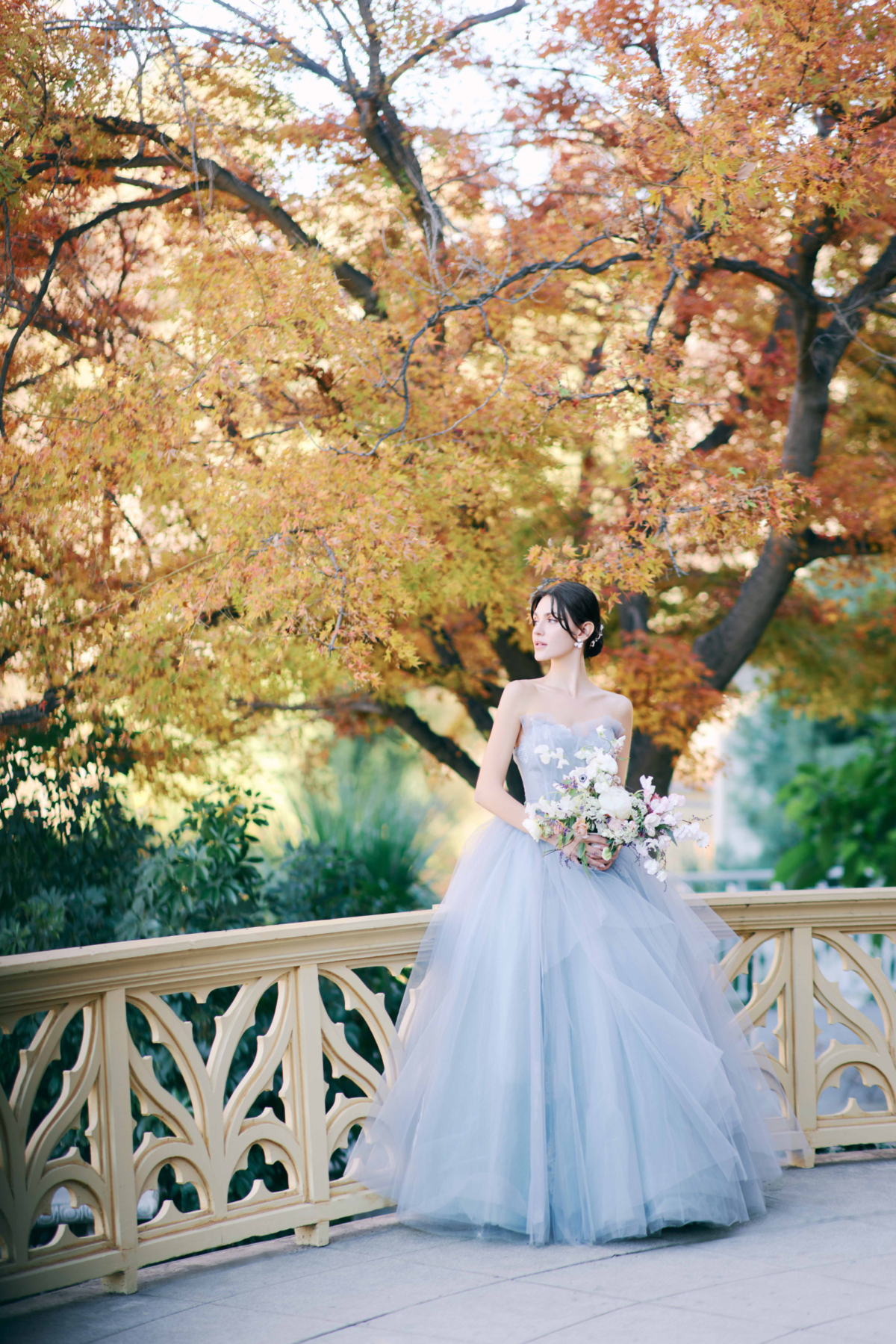 Pastel Blue European Castle Wedding Inspiration in Southern California