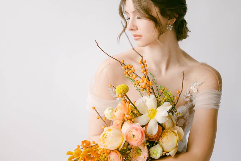 In perfect harmony; inspired by classical music and spring blooms