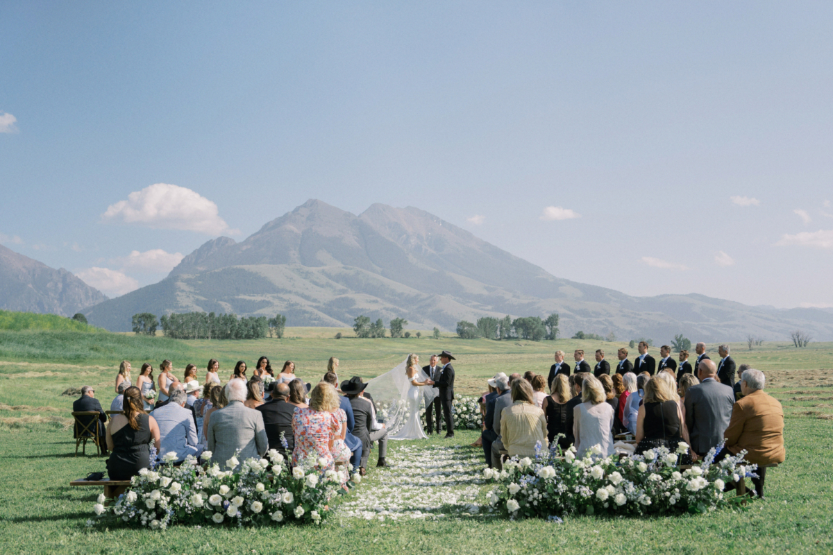 A slice of California style in this Yellowstone Wedding at Sage Lodge in Montana