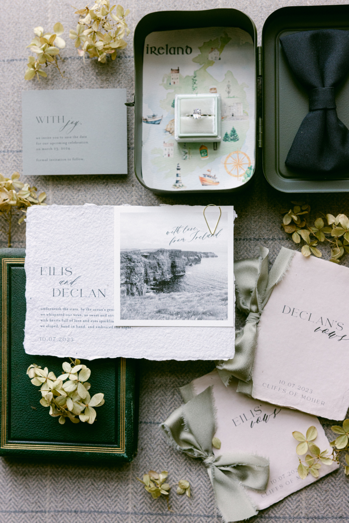 A storybook elopement In Ireland with epic views of the Cliffs of Moher