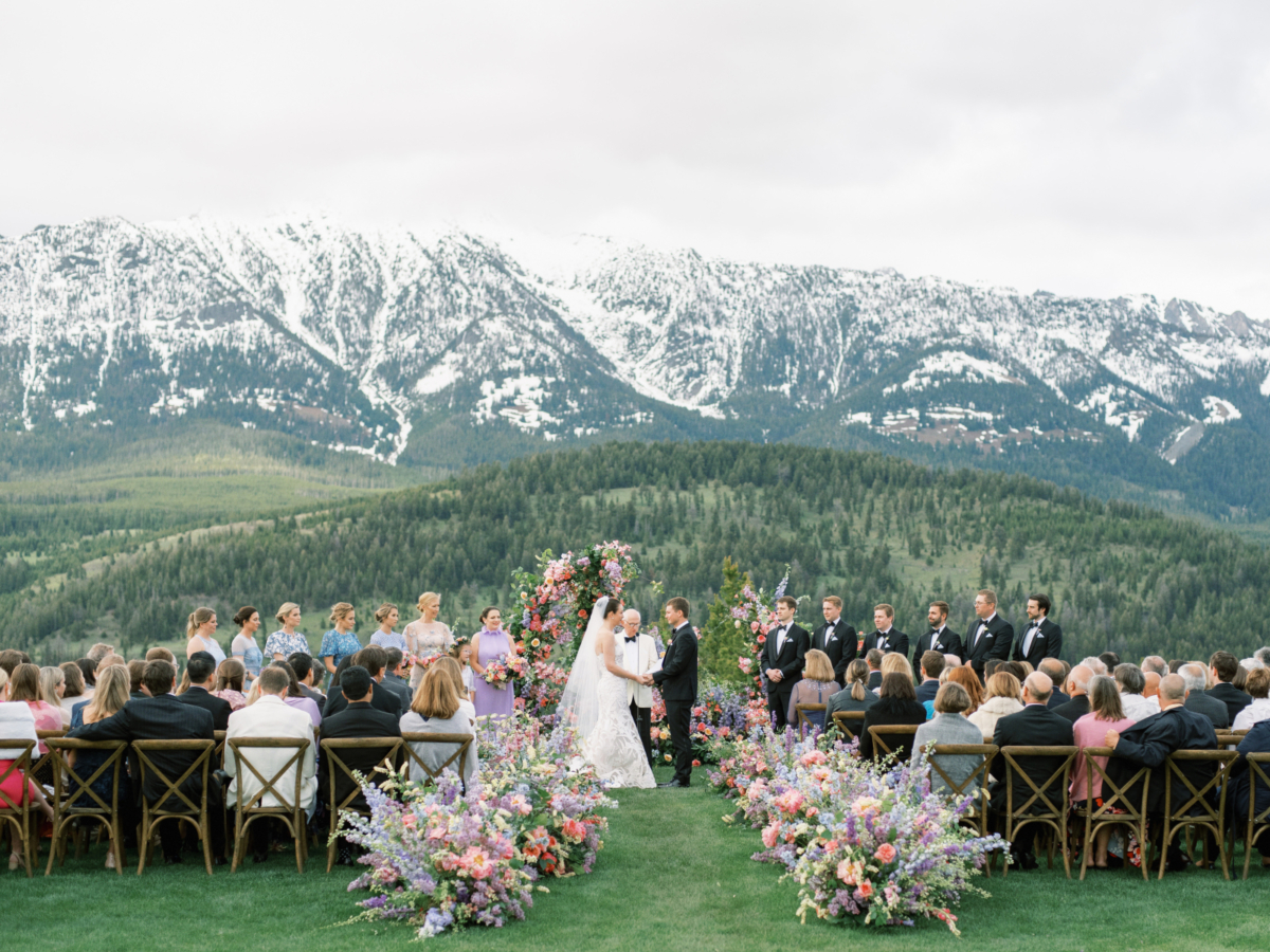 A Big Sky Montana wedding weekend with an explosion of florals