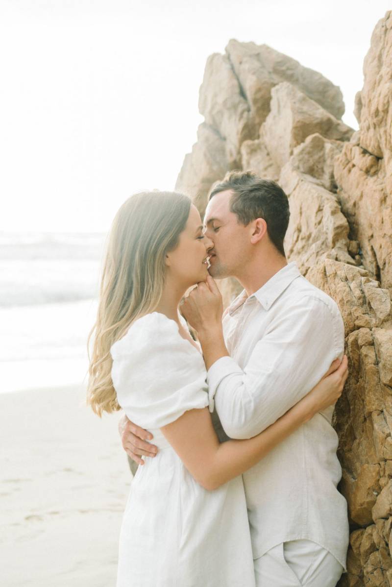 Stunning engagement photos at a secluded Cape Town beach