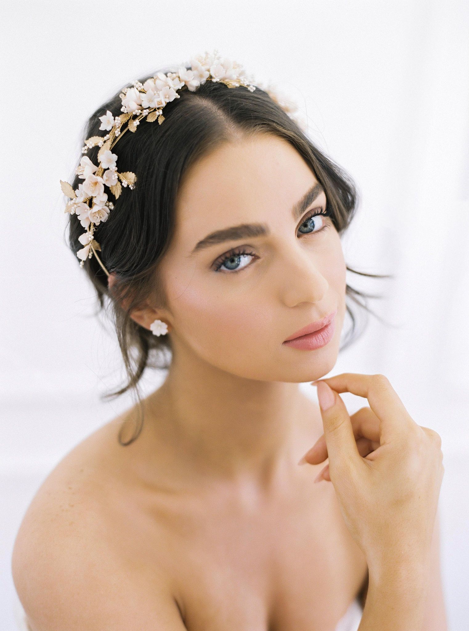 All the Flowers Wedding Headpiece