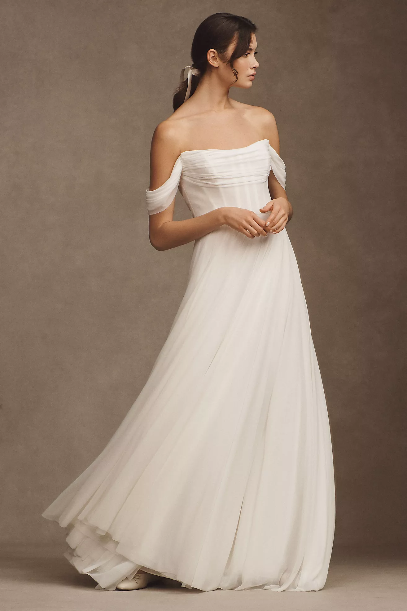 Wtoo by Watters Keala Ruched Wedding Gown