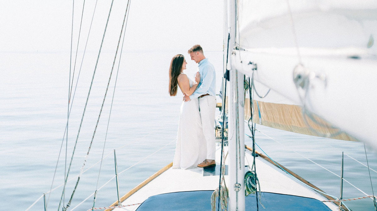 A Sunday Sailing Engagement on Chesapeake Bay 