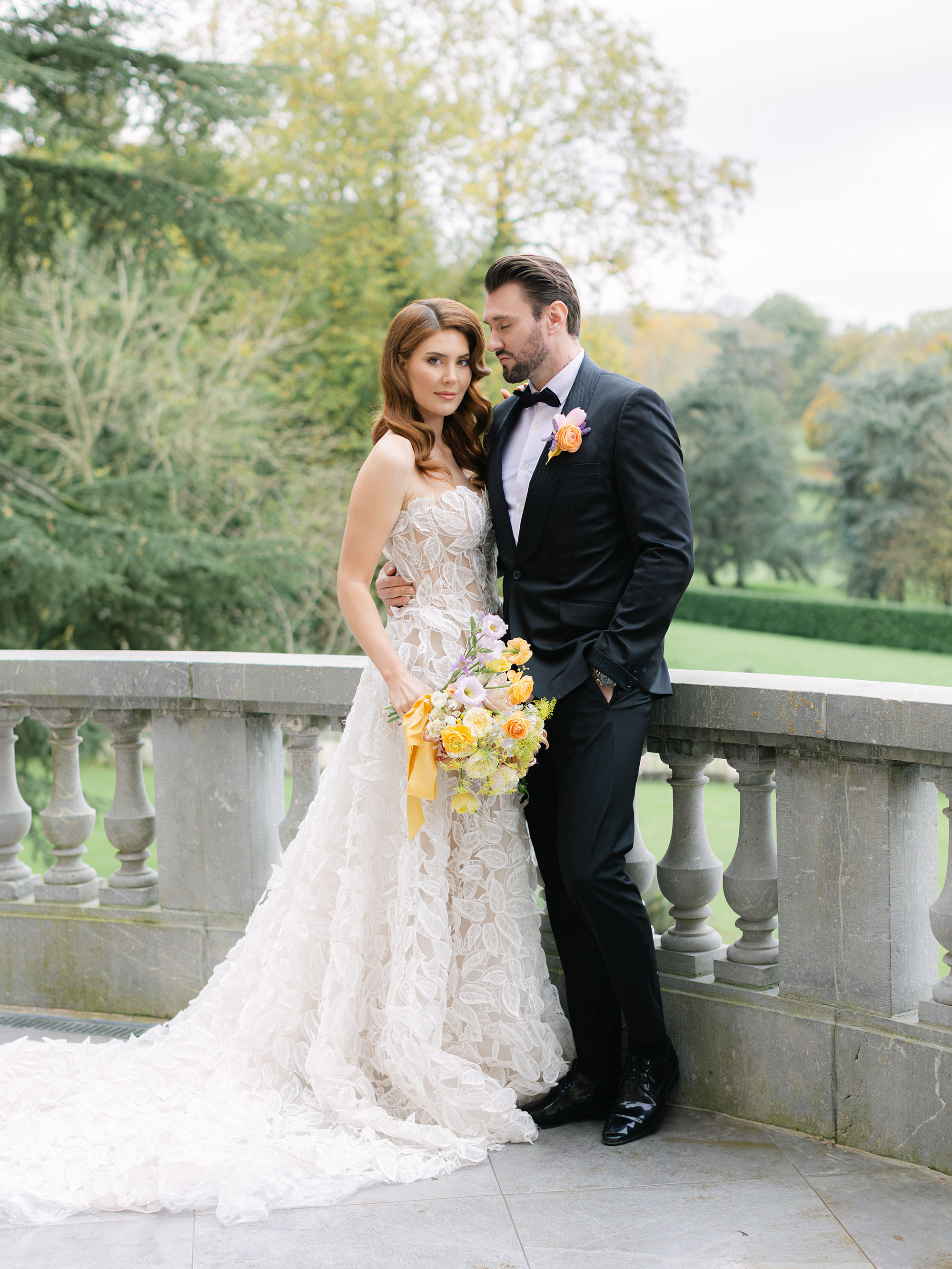 A Pastel Château Wedding with Painterly Floral Elegance