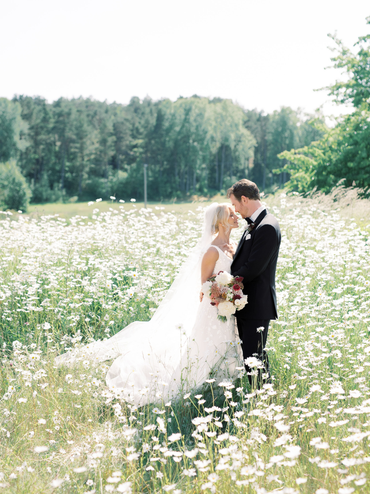 A Whimsical Midsummer Wedding in the Swedish Countryside