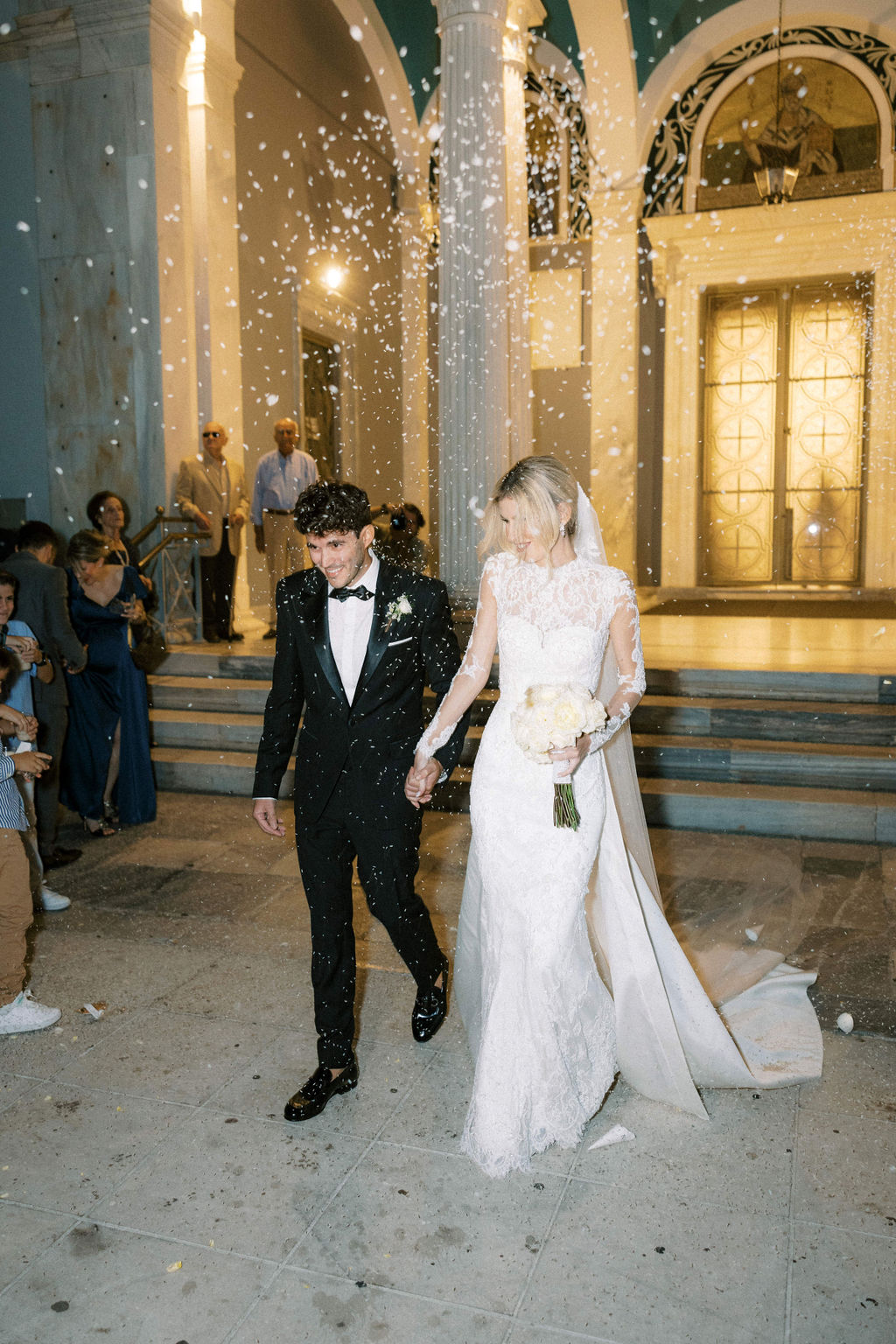 Chic Orthodox Ceremony and Vineyard Reception in Greece