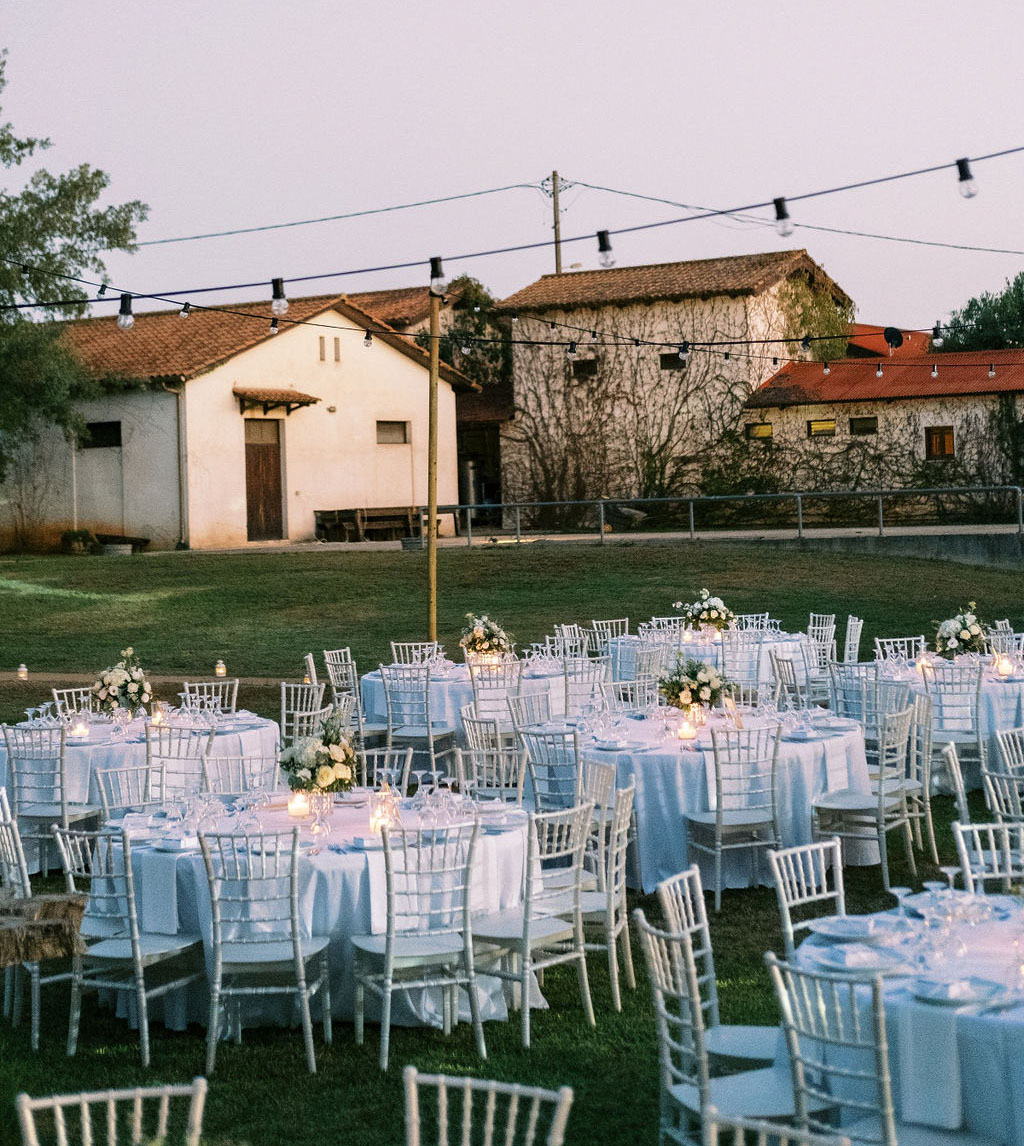 Chic Orthodox Ceremony and Vineyard Reception in Greece