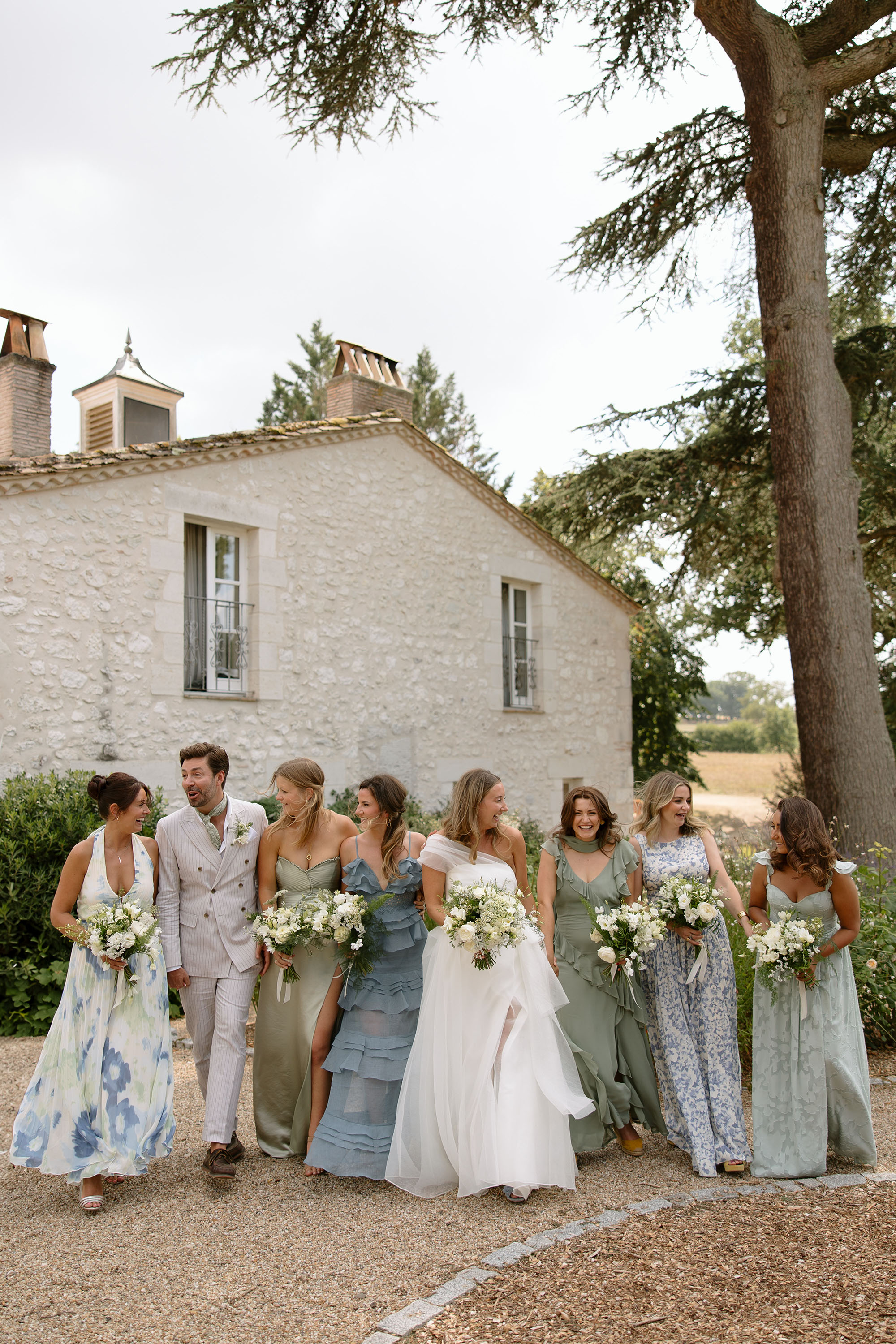 princess polly baby blue dress The Magic Of Mismatched Bridesmaid Dresses