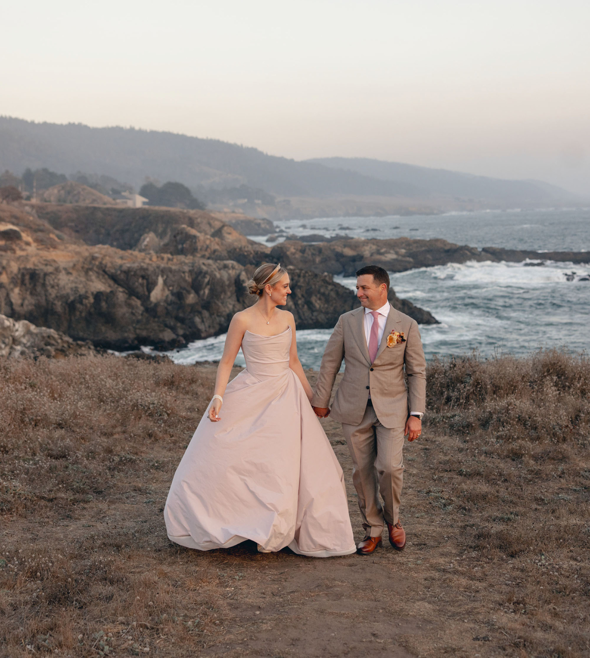 Wild Coastal views at this Sea Ranch Lodge Wedding