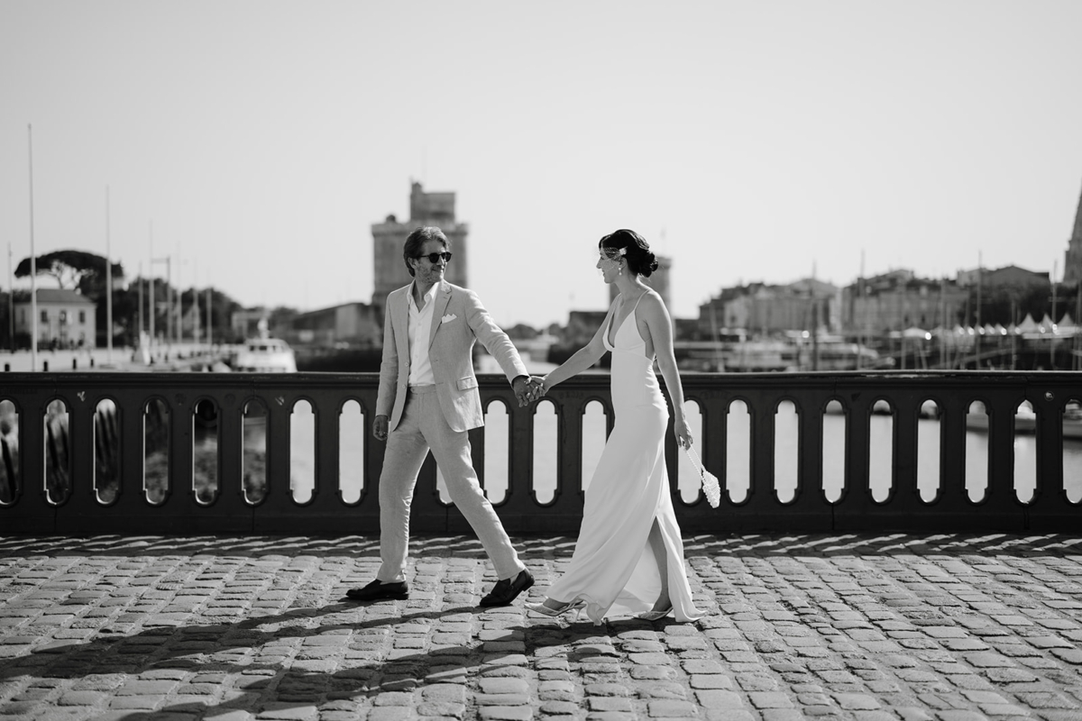 A Monochromatic Wedding Editorial Inspired by La Rochelle