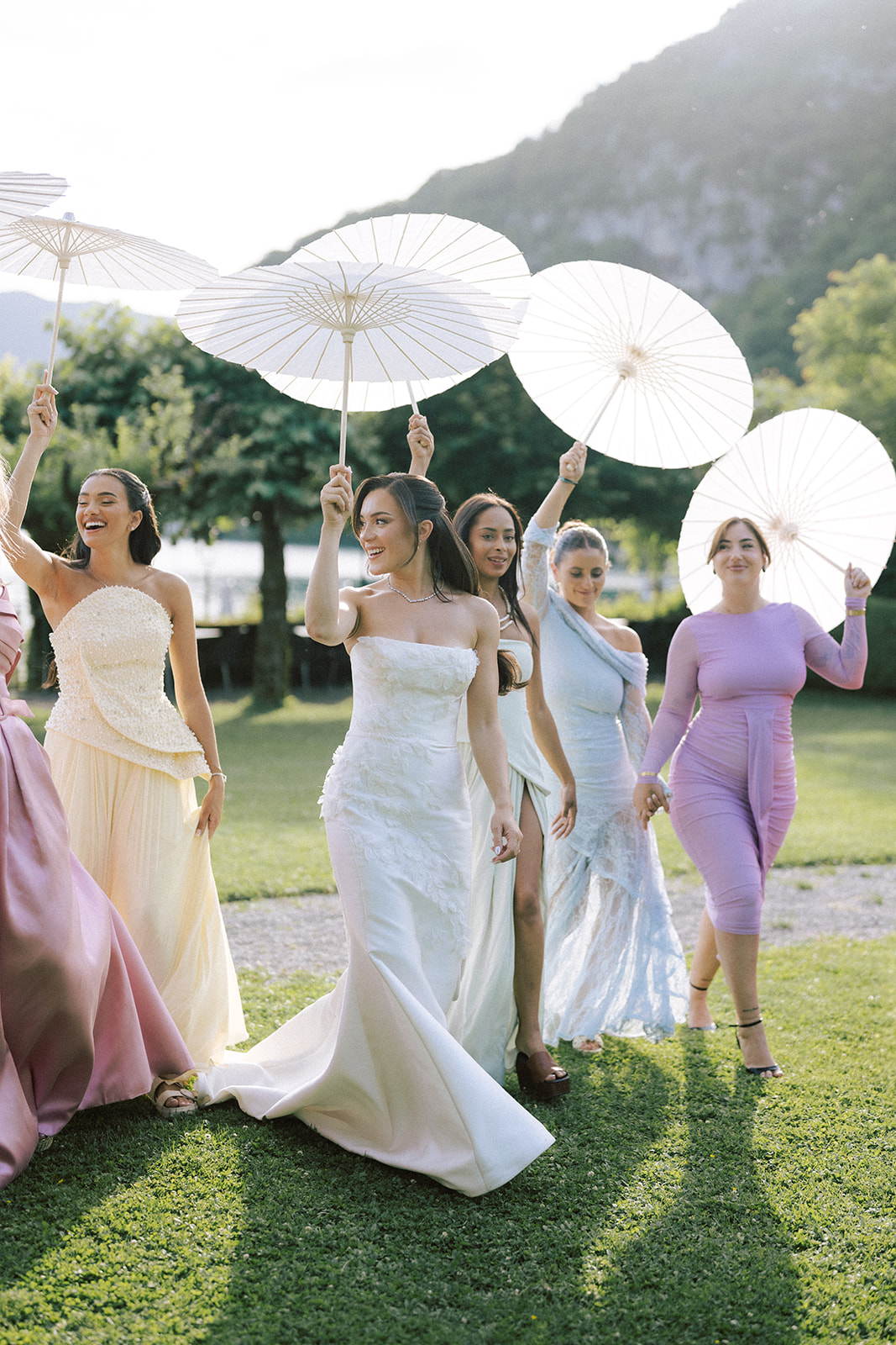 A Romantic and Colourful Wedding at Abbaye de Talloires